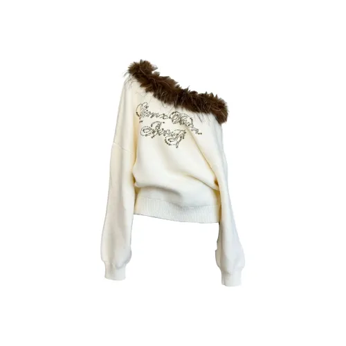 GRAYISMOON Бежевый Желтый Женские Свитшоты