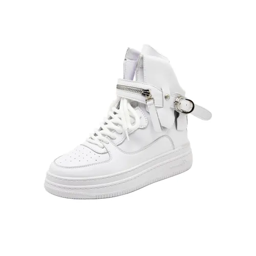 SENJIALUO Амортизация устойчивость к истиранию дышащие противоскользящие высокие кеды для скейтбординга женские