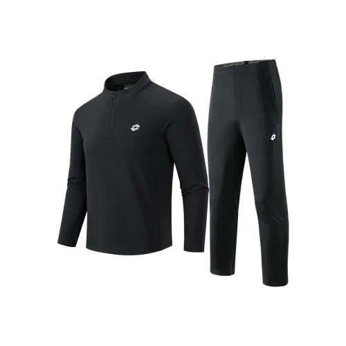 LOTTO Осенний Повседневный Спортивный Комплект Унисекс Свитшот Стильный Комплект для Беговых Тренировок Двухкомпонентный Набор