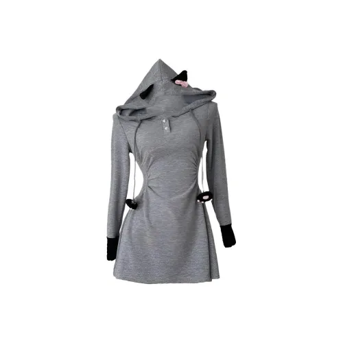 TIBINB Длинное платье с длинными рукавами женское