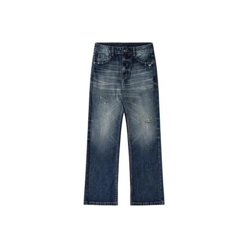 ICVBL Кирпич Каменный синий Мужской Джинсы