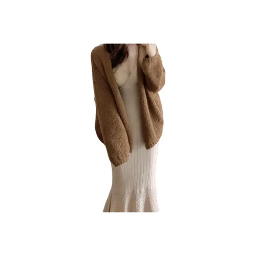 LANGQING Коричневый бесплатная доставка бренд наклеенный женский трикотаж