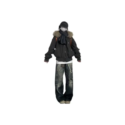 LADYXIEXIE Хлопковый пуховик унисекс