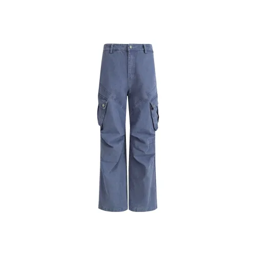 WAITINGWAVE Карго-брюки Унисекс Французский Work Синий