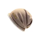 С манжетами Свободная кепка-бини-хаки