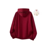 Бордовый Черный Текст (Утолщенный и с Флисовой Подкладкой)