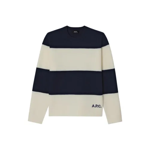 A.P.C Темно-морской синий Мужские свитеры