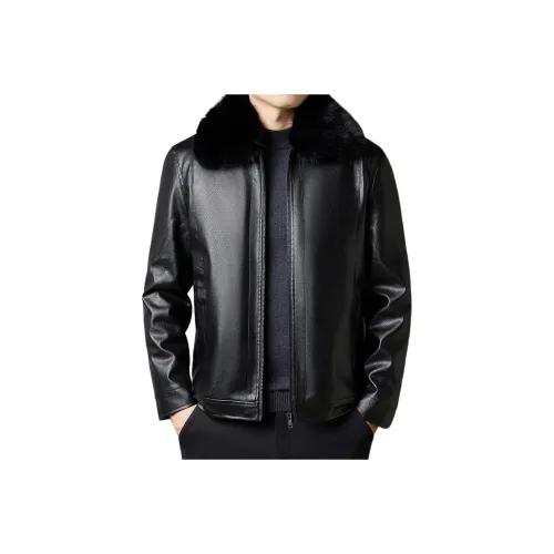 Candito Кожа Куртка Пальто Мужской