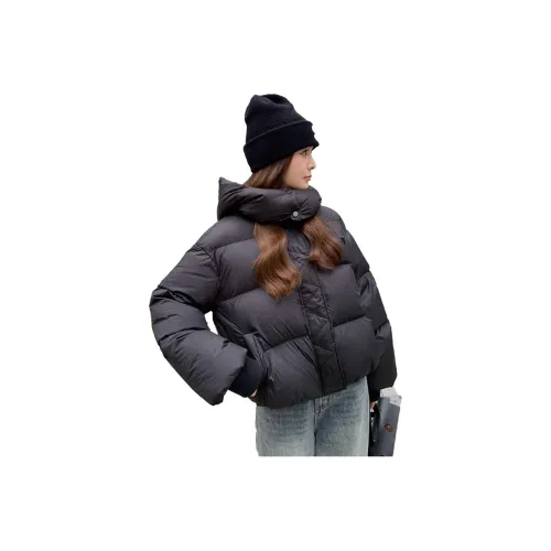Lan Miao Черный Женский пуховик