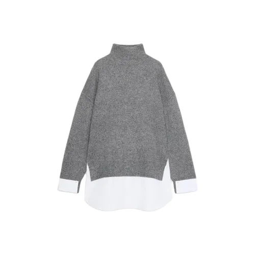 ZARA Белый Серый Женский Трикотаж