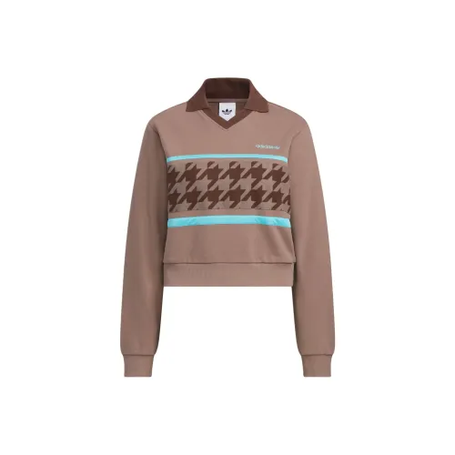 Adidas Originals FW25 Гусиная лапка SWEATCREW Свитшот Женские