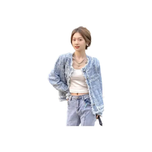 Dippanis Синий Женские Джинсовые Куртки