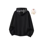 Чёрный Белый Текст (Утолщённый и с Флисовой Подкладкой)