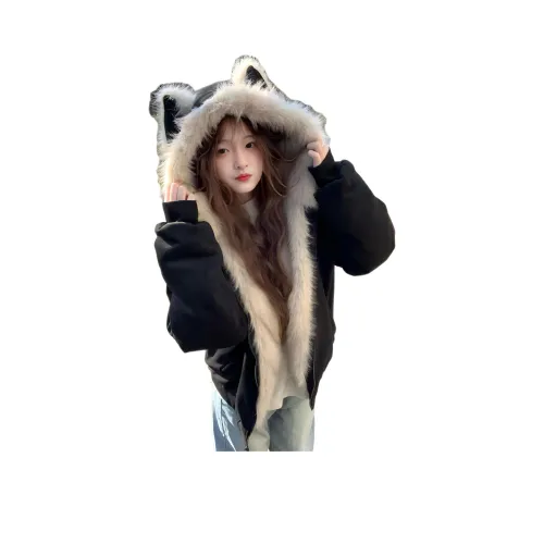 MUCCHIC Черный Женский Пуховик