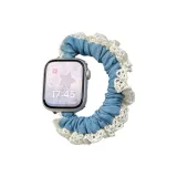 Светлый деним с кружевной отделкой