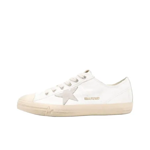 Golden Goose V Star Low Top Скейтборд Кроссовки Мужские Белые Потертые