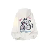 Белый - Мультяшный щенок (утолщенный и с флисовой подкладкой)