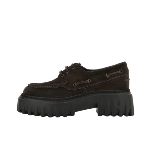 HOGAN H700 Грубый каблук Высокие каблуки 7,6 см Женские Коричневый