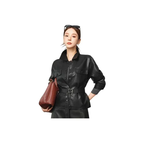 Devanro Женские Кожаные Куртки