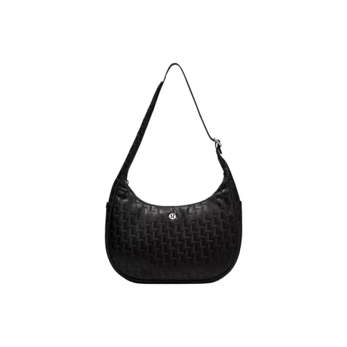 lululemon Полиэстер Сумка через плечо Большая Женская Черная