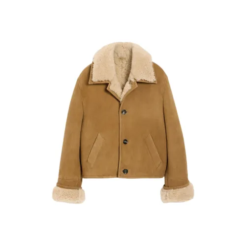 AMIPARIS CAMEL Унисекс Кожаные куртки