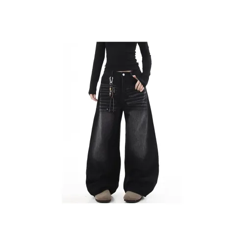 PANDA ADEVIL Черный Унисекс Джинсы