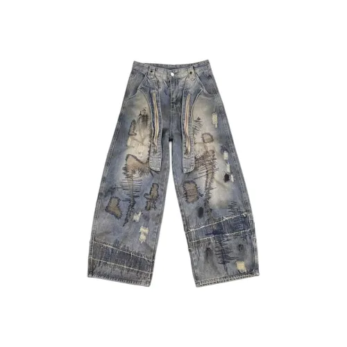 Wooden Rabbit Синий Мужской Джинсы