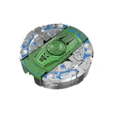 Трансформирующий Динозавр Кончик пальца Волчки [Зеленый Серебряный]