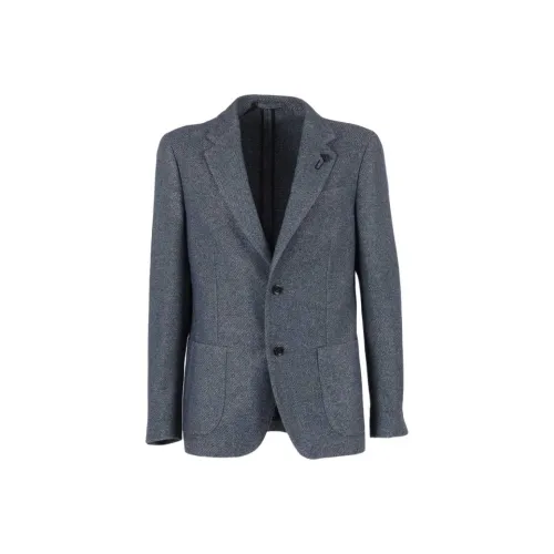 LARDINI Серый Мужской Деловой костюм