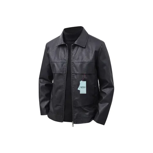 EMINU Мужские кожаные куртки