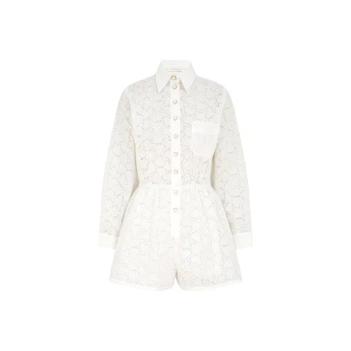 Zimmermann FW24 Комбинезон Женский Белый