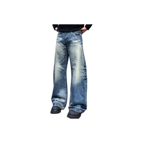 PANDA ADEVIL Синий Унисекс Джинсы