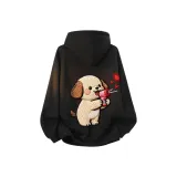 Черный щенок (утолщенный и с флисовой подкладкой)