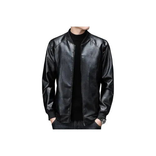 Vintage Cars Без подкладки Кожа Куртка Мужская