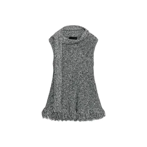 ZARA Зебра с принтом серый женский трикотаж