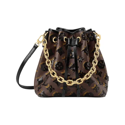 LOUIS VUITTON NOE Шнурок-застежка Ведрообразная сумка Женская Коричневая