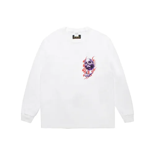 WACKO MARIA 56 Tattoo Studio Collaboration FW25 Промытый Тяжёлый вес Длинный рукав Т Рубашка Т Рубашка Унисекс