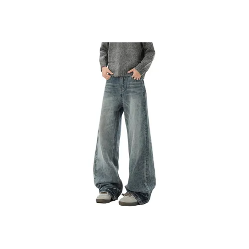 MEIPIN TANG Синий Унисекс Джинсы