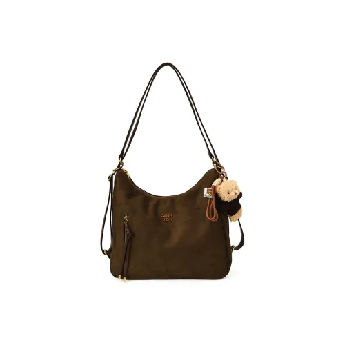 Three Ducklings ПУ (полиуретан) Замша Сумка на плечо Стандартная Женская Зеленая Черная Хаки Коричневая