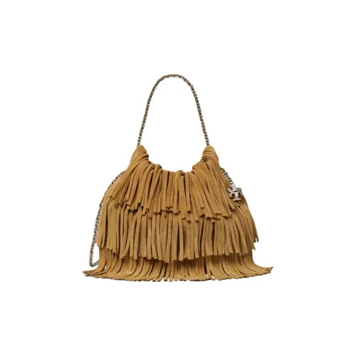 TORY BURCH Fleming замша плечо сумка мини женская коричневая