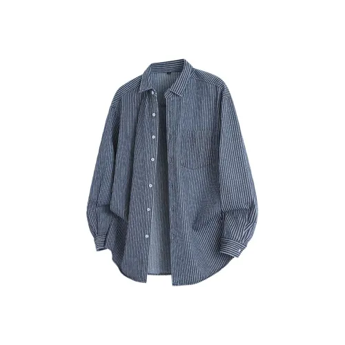 PLQV Синий Унисекс Рубашки