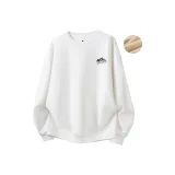 Белый Черный Текст (Утолщенный и с флисовой подкладкой)