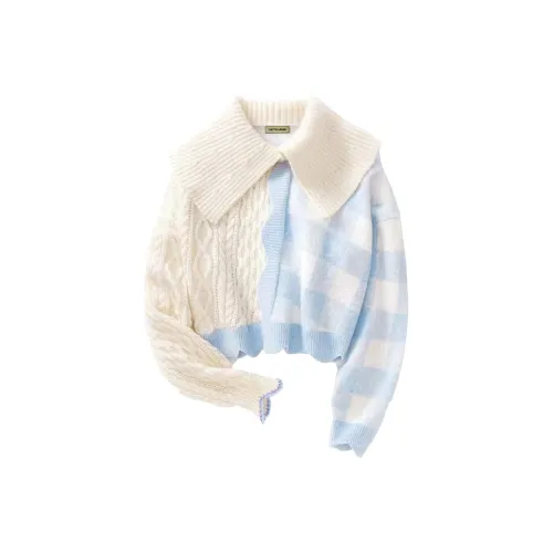 Yvetteclassic Небесно-голубой Женский Трикотаж