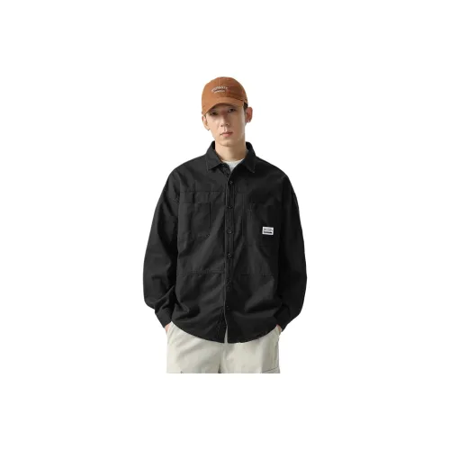 WOOD SOON Рабочая одежда Длинный рукав Рубашка Унисекс