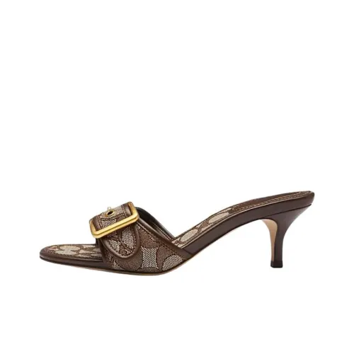 COACH Margot Шлепанцы Женские Коричневый