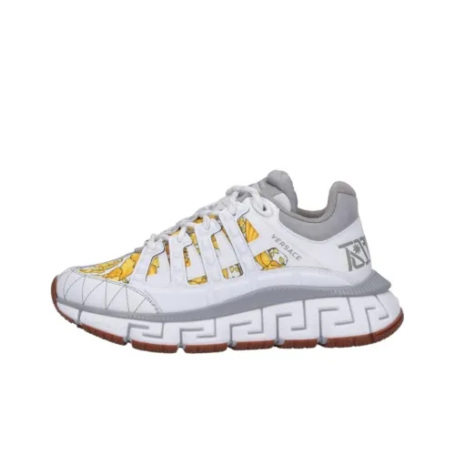 VERSACE Trigreca Устойчивая к истиранию Низкая Обувь Повседневная Женская Белая