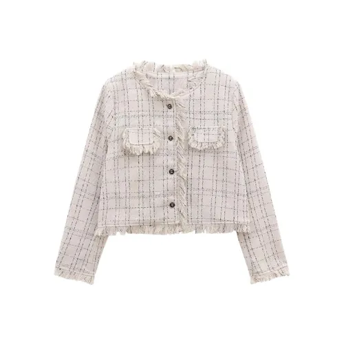 Dippanis Белый Женский Короткий Пальто