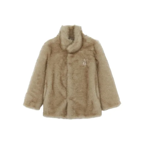 Mlb Base Logo Желтый Женские Меховые изделия