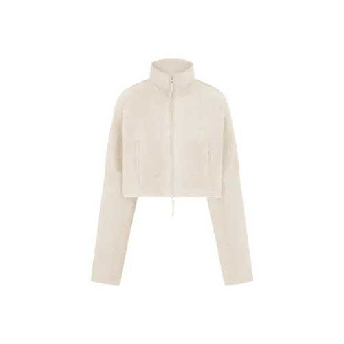 SKIMS TEDDY FUNNEL Шея Укороченный Куртка Бархат feel Пальто Женские