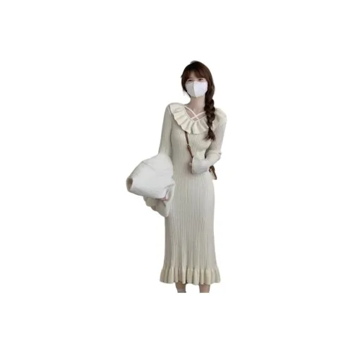 VINMUK Длинное платье с длинными рукавами женское